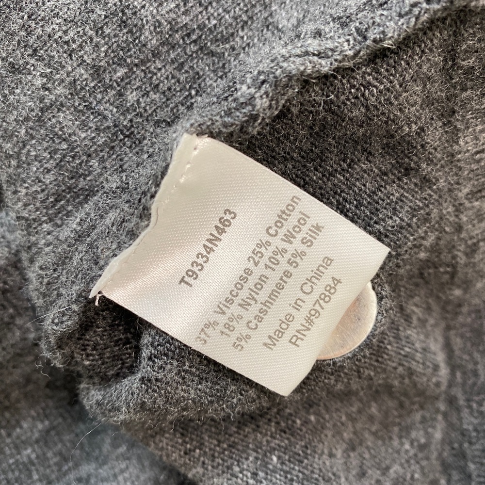 TART collections gray wool knit Cardigan blazer XS - Picture 4 of 5
